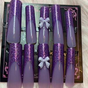 Purple Promises Press On Nails